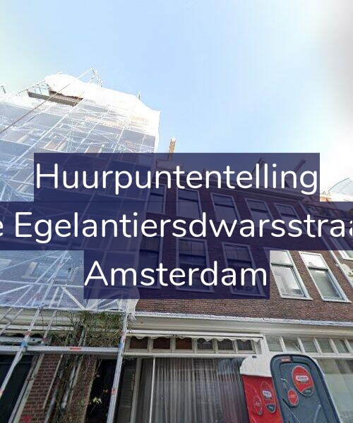 Foto gevel Huurpuntentelling voor Derde Egelantiersdwarsstraat 9-2, Amsterdam
