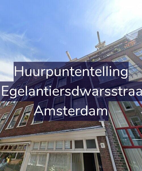 Foto gevel Huurpuntentelling voor Derde Egelantiersdwarsstraat 11-3, Amsterdam