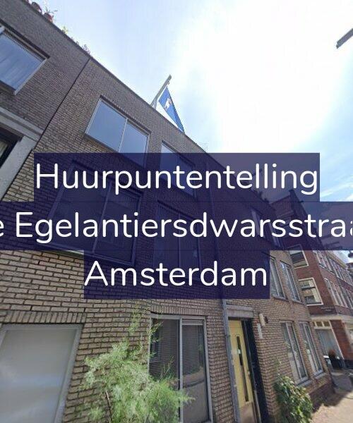 Foto gevel Huurpuntentelling voor Derde Egelantiersdwarsstraat 5-E, Amsterdam