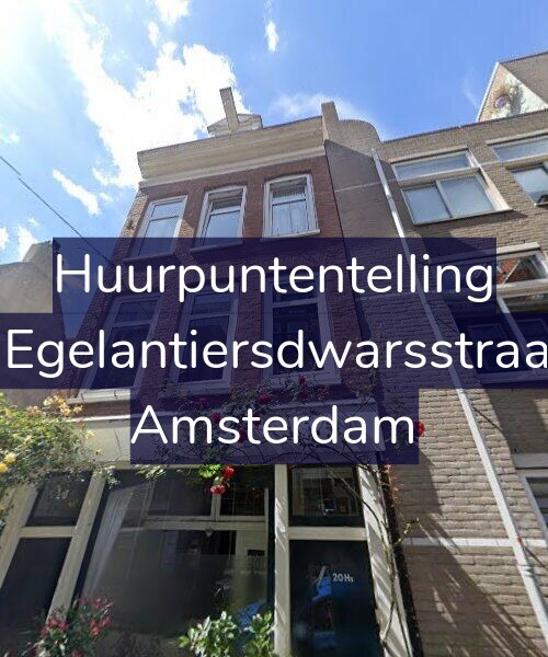 Foto gevel Huurpuntentelling voor Derde Egelantiersdwarsstraat 20-1, Amsterdam