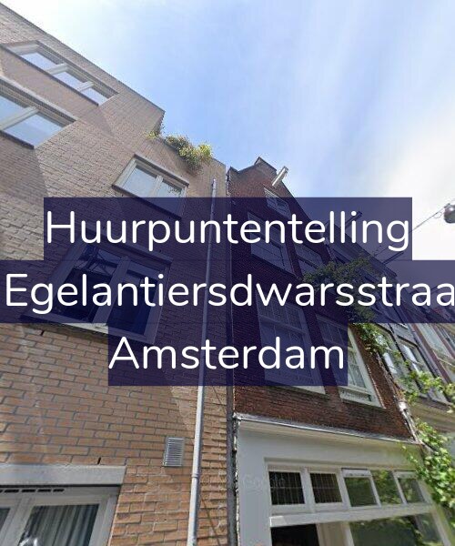 Foto gevel Huurpuntentelling voor Derde Egelantiersdwarsstraat 10-2, Amsterdam