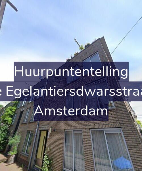 Foto gevel Huurpuntentelling voor Derde Egelantiersdwarsstraat 5-F, Amsterdam
