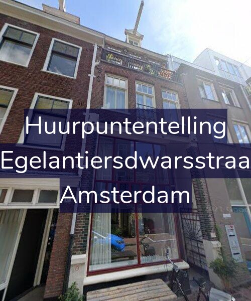 Foto gevel Huurpuntentelling voor Derde Egelantiersdwarsstraat 13-H, Amsterdam