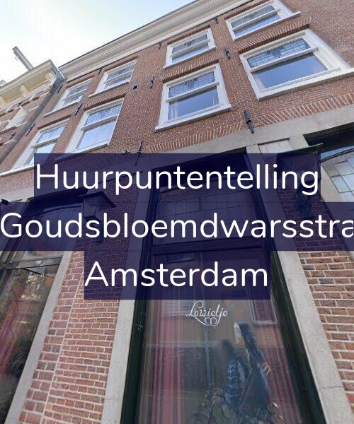 Foto gevel Huurpuntentelling voor Derde Goudsbloemdwarsstraat 2-A, Amsterdam