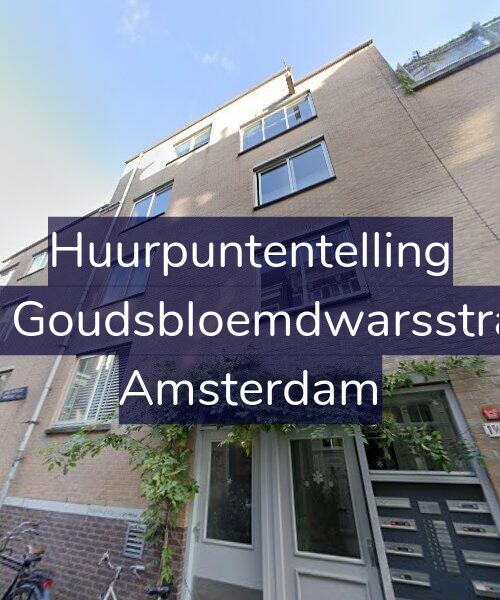 Foto gevel Huurpuntentelling voor Derde Goudsbloemdwarsstraat 19, Amsterdam