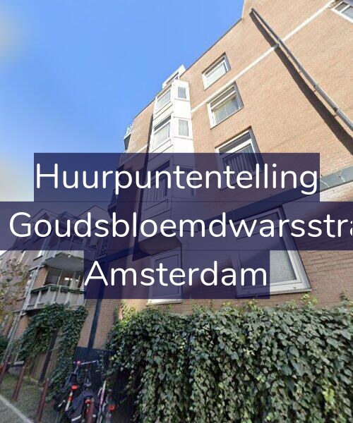 Foto gevel Huurpuntentelling voor Derde Goudsbloemdwarsstraat 31, Amsterdam