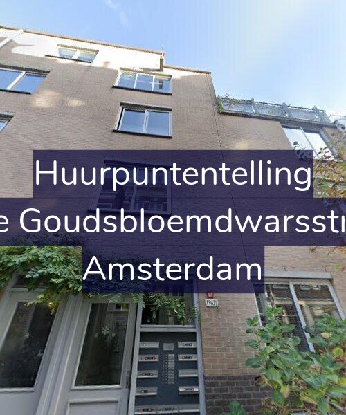 Foto gevel Huurpuntentelling voor Derde Goudsbloemdwarsstraat 7, Amsterdam