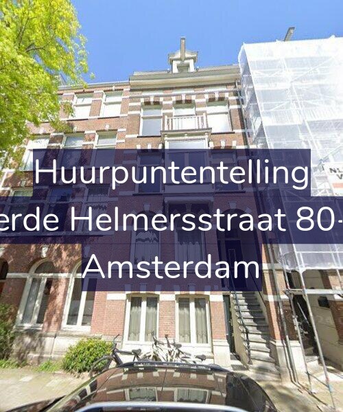 Foto gevel Huurpuntentelling voor Derde Helmersstraat 80-H, Amsterdam