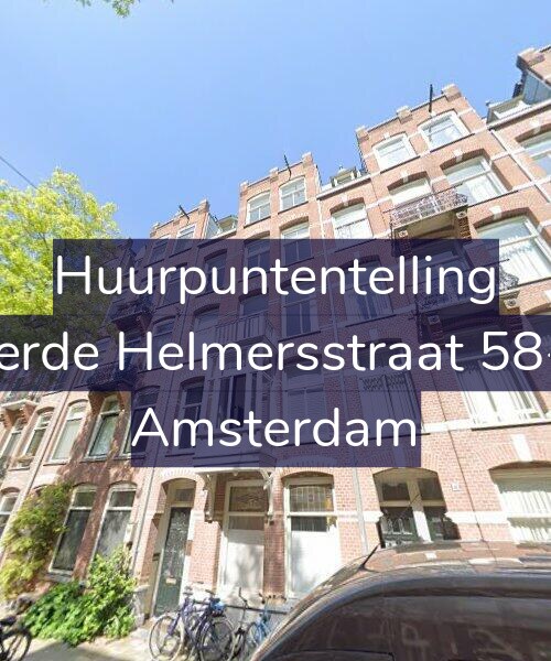 Foto gevel Huurpuntentelling voor Derde Helmersstraat 58-4, Amsterdam
