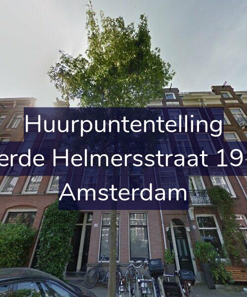 Foto gevel Huurpuntentelling voor Derde Helmersstraat 19-3, Amsterdam