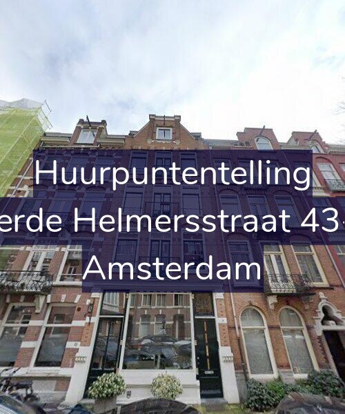 Foto gevel Huurpuntentelling voor Derde Helmersstraat 43-2, Amsterdam