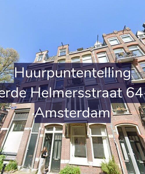 Foto gevel Huurpuntentelling voor Derde Helmersstraat 64-1, Amsterdam