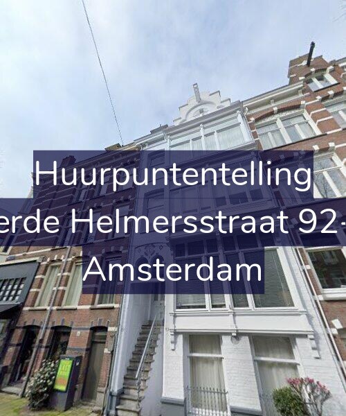 Foto gevel Huurpuntentelling voor Derde Helmersstraat 92-H, Amsterdam