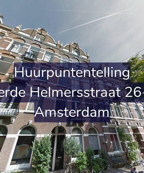 Foto gevel Huurpuntentelling voor Derde Helmersstraat 26-C, Amsterdam