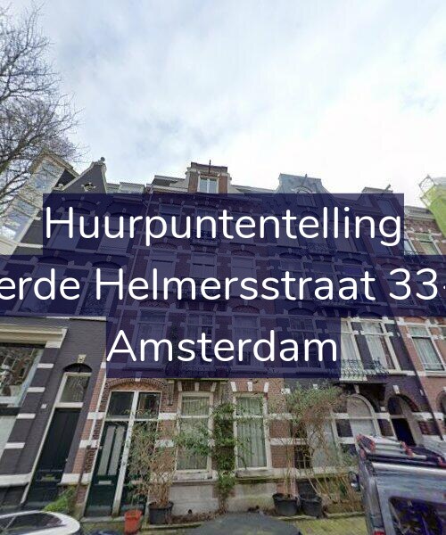 Foto gevel Huurpuntentelling voor Derde Helmersstraat 33-2, Amsterdam