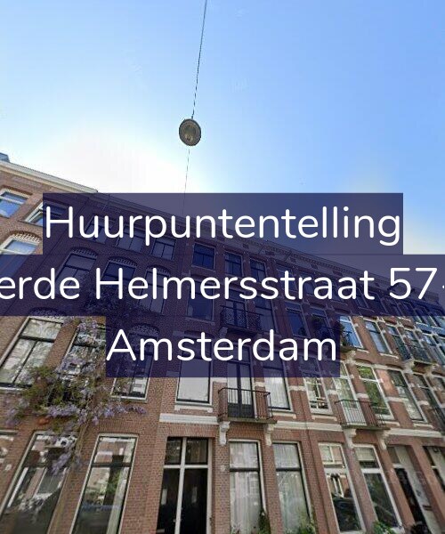 Foto gevel Huurpuntentelling voor Derde Helmersstraat 57-2, Amsterdam
