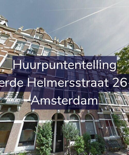 Foto gevel Huurpuntentelling voor Derde Helmersstraat 26-E, Amsterdam
