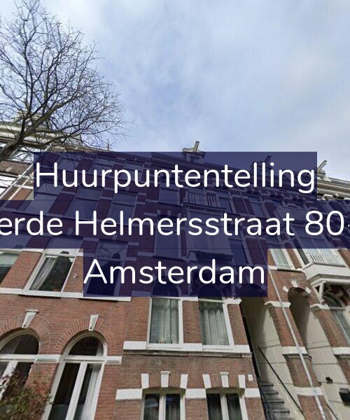 Foto gevel Huurpuntentelling voor Derde Helmersstraat 80-2, Amsterdam
