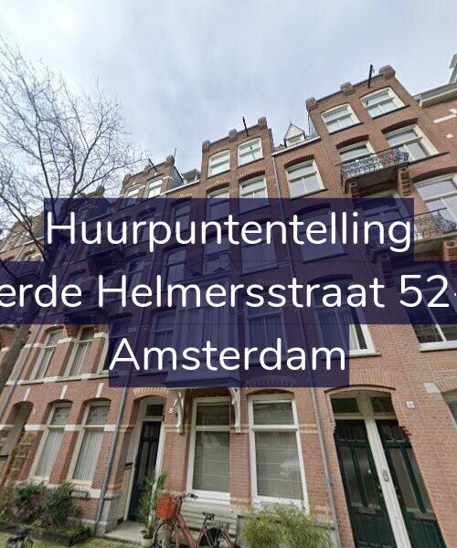 Foto gevel Huurpuntentelling voor Derde Helmersstraat 52-3, Amsterdam