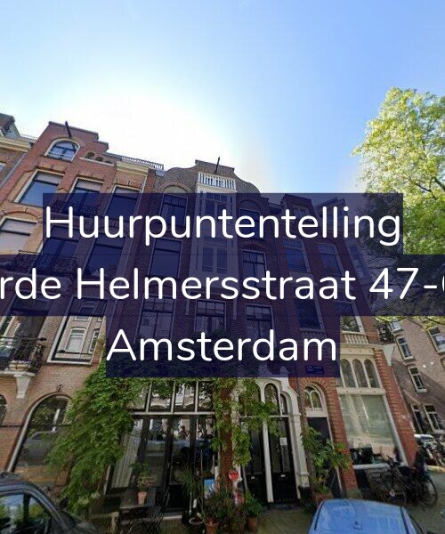 Foto gevel Huurpuntentelling voor Derde Helmersstraat 47-CH, Amsterdam