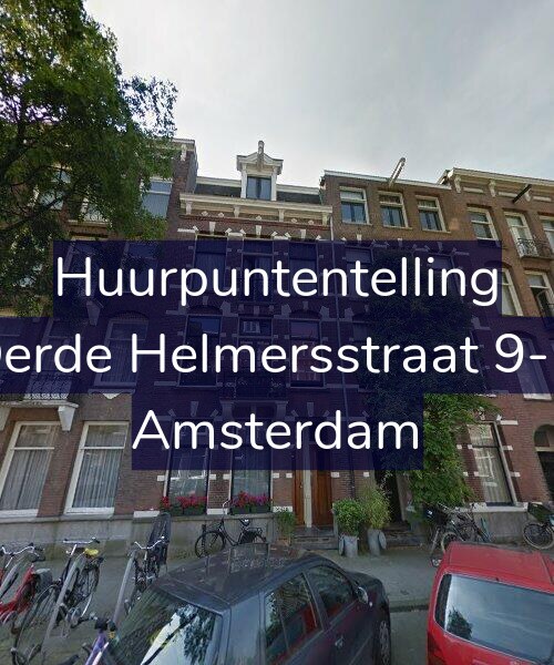 Foto gevel Huurpuntentelling voor Derde Helmersstraat 9-H, Amsterdam