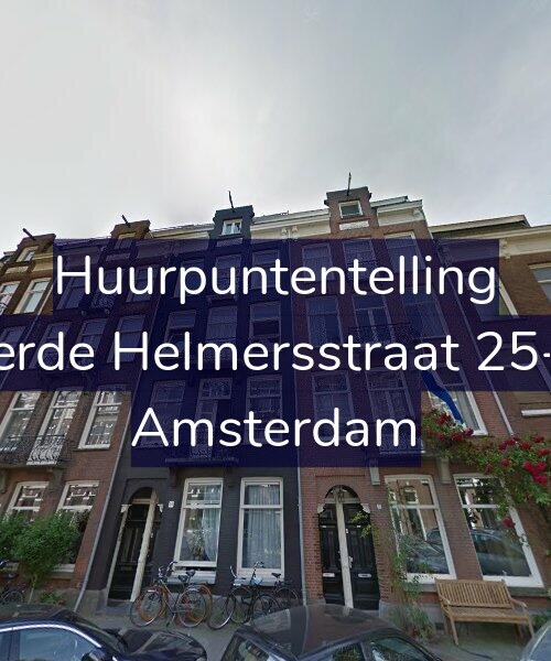 Foto gevel Huurpuntentelling voor Derde Helmersstraat 25-H, Amsterdam