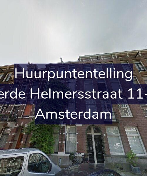 Foto gevel Huurpuntentelling voor Derde Helmersstraat 11-H, Amsterdam