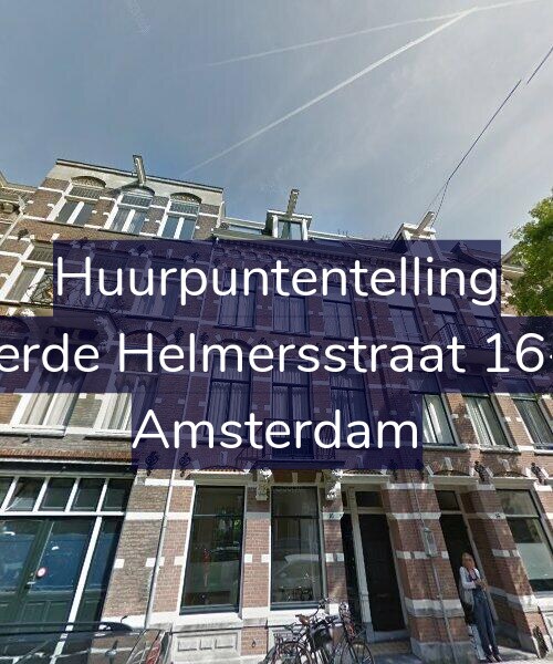 Foto gevel Huurpuntentelling voor Derde Helmersstraat 16-2, Amsterdam