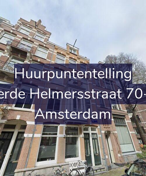 Foto gevel Huurpuntentelling voor Derde Helmersstraat 70-H, Amsterdam