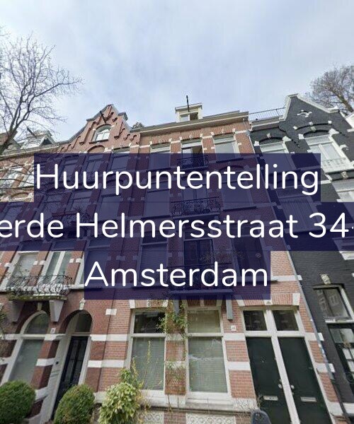Foto gevel Huurpuntentelling voor Derde Helmersstraat 34-3, Amsterdam