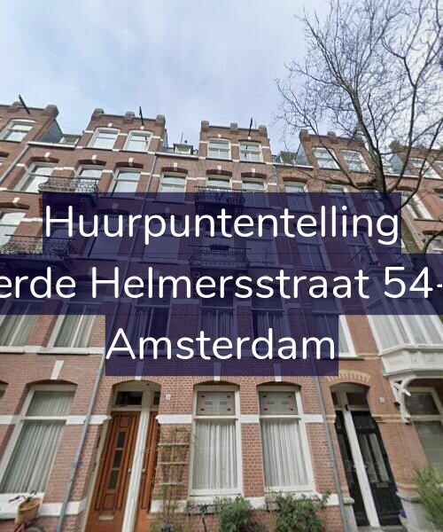 Foto gevel Huurpuntentelling voor Derde Helmersstraat 54-H, Amsterdam