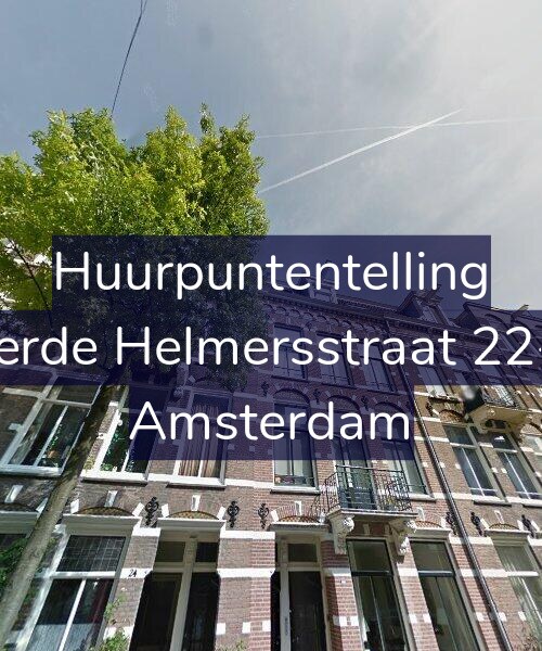 Foto gevel Huurpuntentelling voor Derde Helmersstraat 22-3, Amsterdam