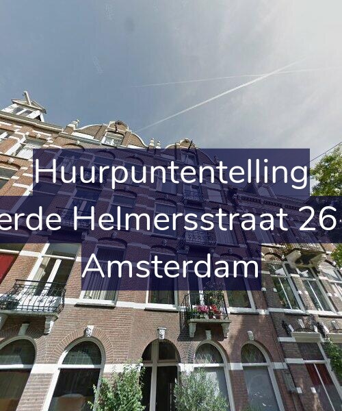 Foto gevel Huurpuntentelling voor Derde Helmersstraat 26-2, Amsterdam