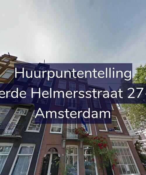 Foto gevel Huurpuntentelling voor Derde Helmersstraat 27-2, Amsterdam