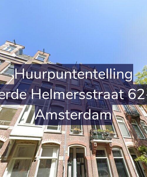 Foto gevel Huurpuntentelling voor Derde Helmersstraat 62-2, Amsterdam