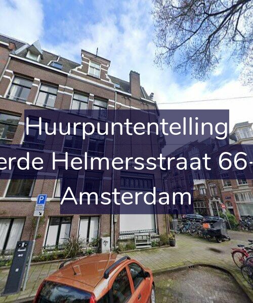 Foto gevel Huurpuntentelling voor Derde Helmersstraat 66-H, Amsterdam
