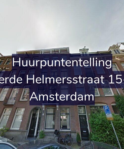 Foto gevel Huurpuntentelling voor Derde Helmersstraat 15-2, Amsterdam