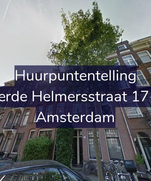 Foto gevel Huurpuntentelling voor Derde Helmersstraat 17-1, Amsterdam