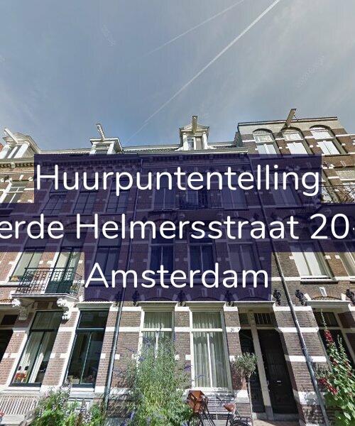 Foto gevel Huurpuntentelling voor Derde Helmersstraat 20-2, Amsterdam