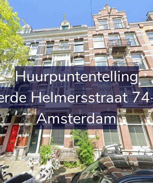Foto gevel Huurpuntentelling voor Derde Helmersstraat 74-H, Amsterdam