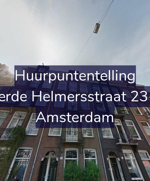 Foto gevel Huurpuntentelling voor Derde Helmersstraat 23-3, Amsterdam