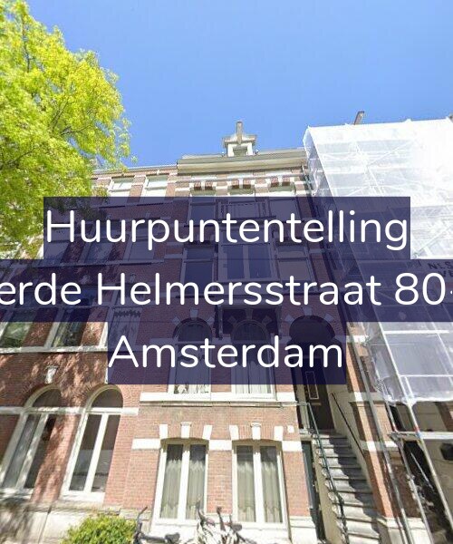 Foto gevel Huurpuntentelling voor Derde Helmersstraat 80-1, Amsterdam