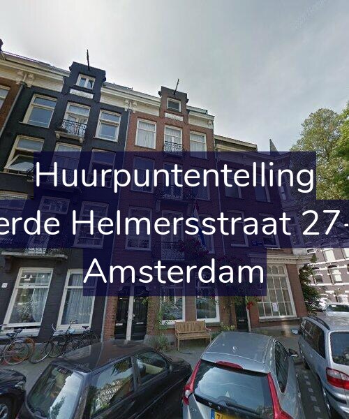 Foto gevel Huurpuntentelling voor Derde Helmersstraat 27-H, Amsterdam