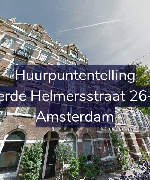 Foto gevel Huurpuntentelling voor Derde Helmersstraat 26-A, Amsterdam