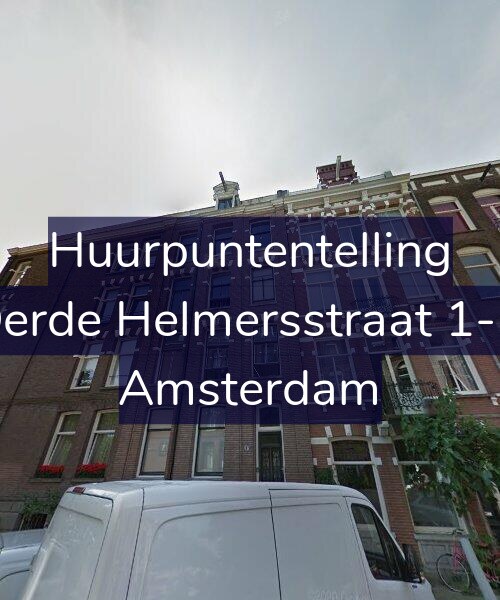 Foto gevel Huurpuntentelling voor Derde Helmersstraat 1-H, Amsterdam