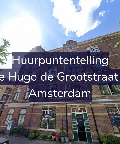 Foto gevel Huurpuntentelling voor Derde Hugo de Grootstraat 27-1, Amsterdam