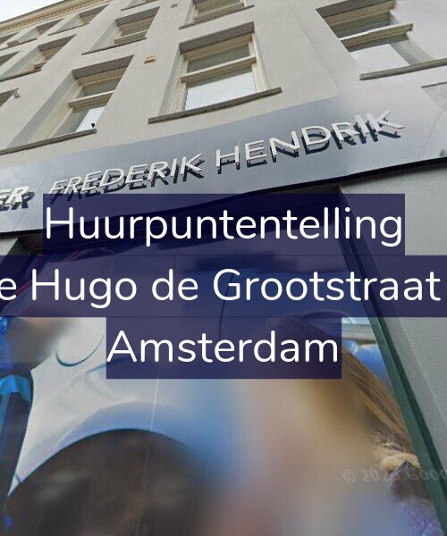Foto gevel Huurpuntentelling voor Derde Hugo de Grootstraat 22-2, Amsterdam