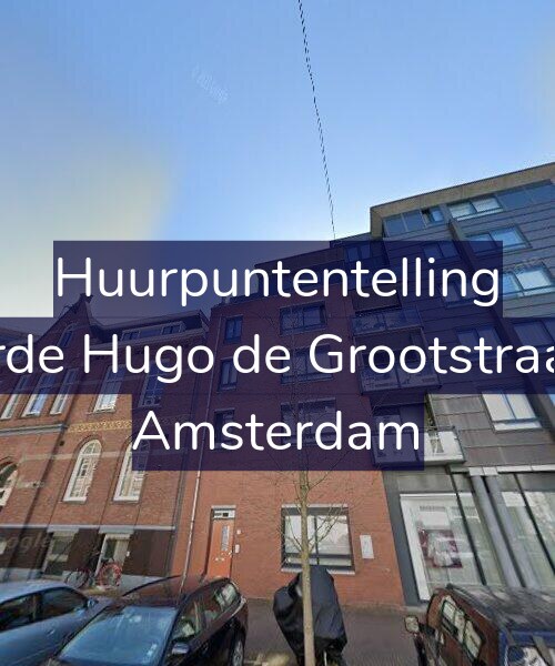 Foto gevel Huurpuntentelling voor Derde Hugo de Grootstraat 9, Amsterdam