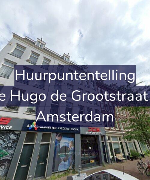Foto gevel Huurpuntentelling voor Derde Hugo de Grootstraat 20-1, Amsterdam