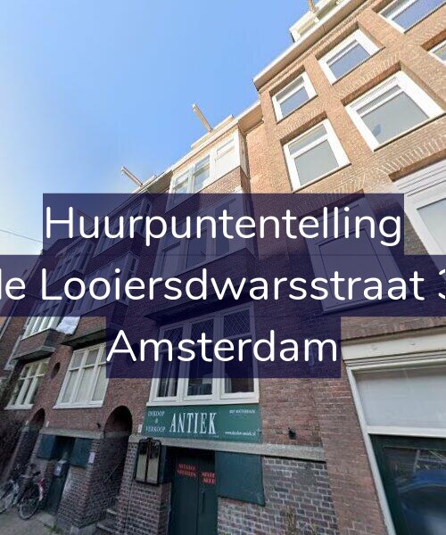 Foto gevel Huurpuntentelling voor Derde Looiersdwarsstraat 3-A1, Amsterdam